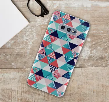 Sticker samsung motif triangulaire - TenStickers