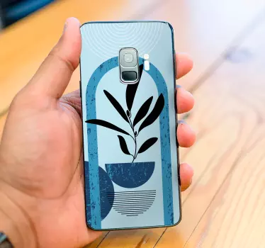 Sticker samsung présentation de plantes minimalistes - TenStickers