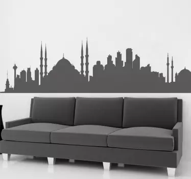 Sticker skyline Istanbul - TenStickers