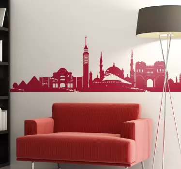 Sticker skyline Le Caire Égypte - TenStickers