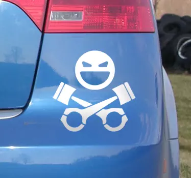 Sticker smiley et menottes - TenStickers
