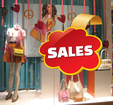 Sticker soldes anglais - TenStickers