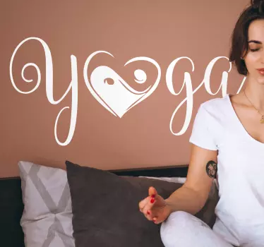 Sticker Maison Ying Yang Yoga - TenStickers
