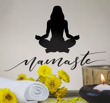 Sticker Maison Yoga Namasté - TenStickers