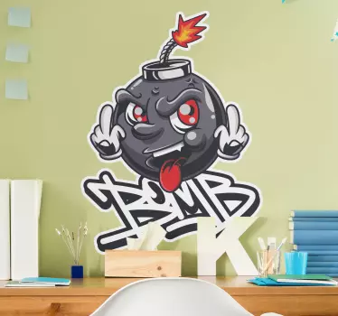 Sticker superhéro art du personnage de la bombe - TenStickers