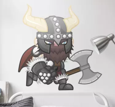 Sticker superhéro représentation de viking - TenStickers