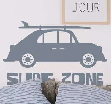 Sticker surf zone surf - TenStickers
