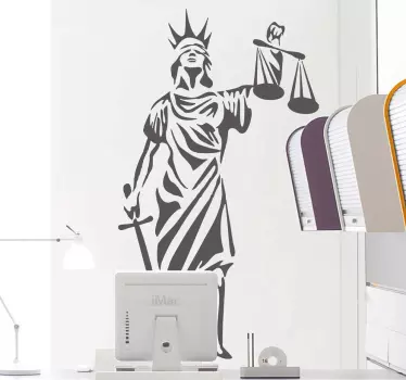 Sticker symbole justice - TenStickers