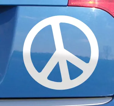 Autocollant voiture symbole paix - TenStickers