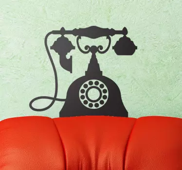 Sticker téléphone vintage - TenStickers