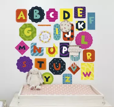 Sticker Texte Alphabet - TenStickers