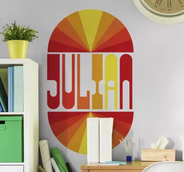 Sticker texte arrangement de noms personnalisés - TenStickers
