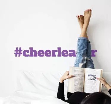 Sticker texte citation de cheerleader - TenStickers