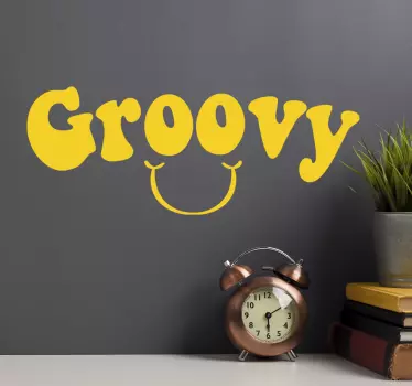 Sticker texte design de citation groovy - TenStickers