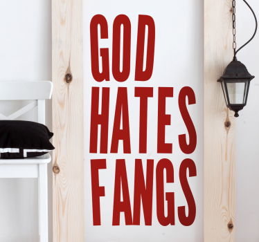 Sticker texte j'ai des crocs qui détestent - TenStickers