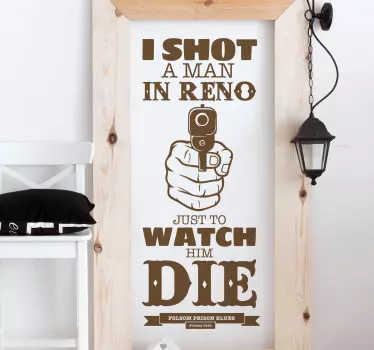 Sticker texte Folsom Prison - TenStickers