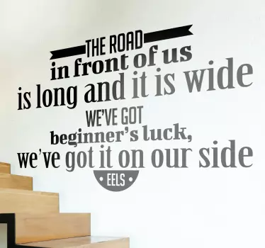 Sticker texte paroles Eels - TenStickers