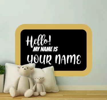 Sticker texte tableau de bienvenue personnalisé - TenStickers
