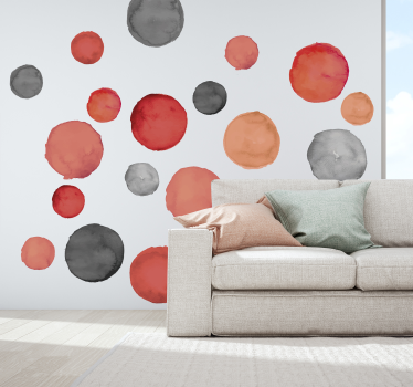 Sticker Maison Tâches de Peinture - TenStickers