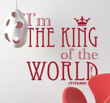 Sticker titanic king world - TenStickers