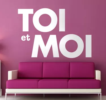 Sticker toi et moi - TenStickers