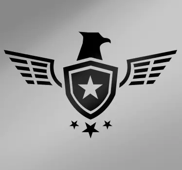 Sticker Original Moto Étoile Armée - TenStickers