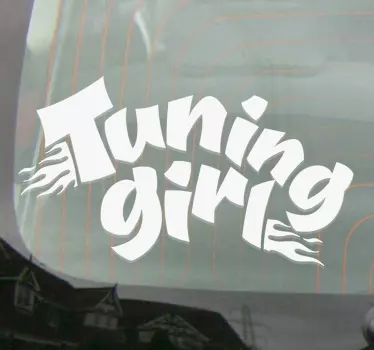 Autocollant Voiture Tuning Girl - TenStickers