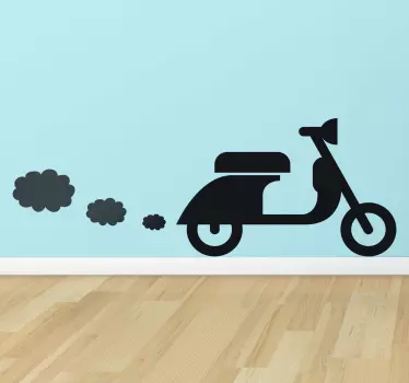 Sticker Vespa nuages - TenStickers