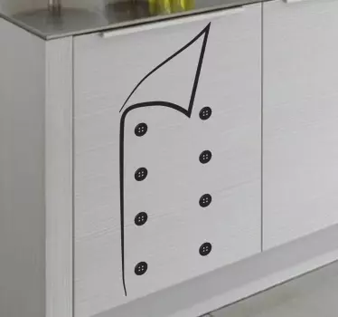 sticker veste cuisine - TenStickers