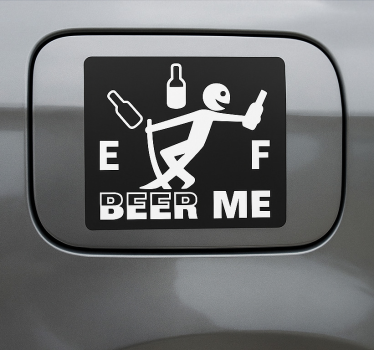 Sticker voiture apporte-moi une bière - TenStickers