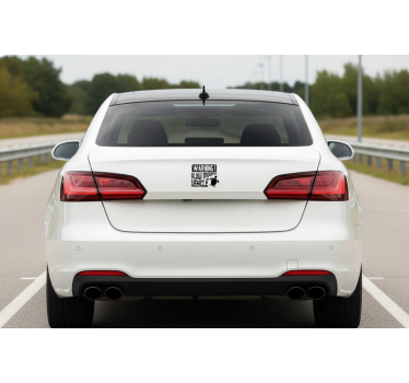 Sticker voiture avertissement véhicule lent - TenStickers
