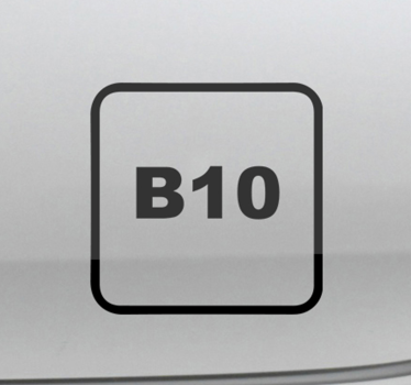 Sticker voiture b10 design moderne et unique - TenStickers