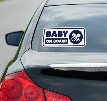 Sticker voiture bébé à bord - TenStickers