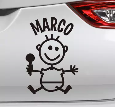 Autocollant bébé à bord enfant personnalisé - TenStickers