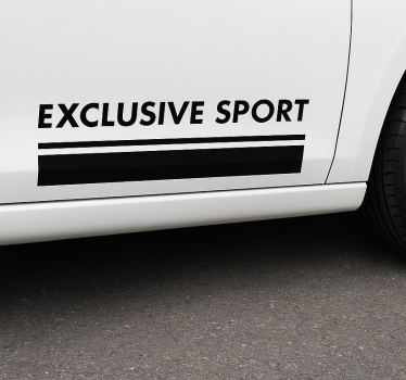 Sticker voiture ceintures sport exclusives - TenStickers