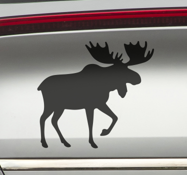 Autocollant voiture conception d'élan - TenStickers
