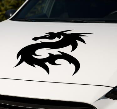 Sticker voiture design de dragon mythique fantastique - TenStickers