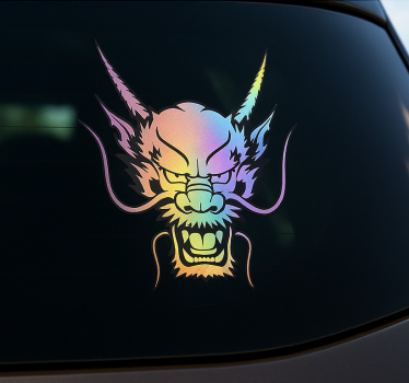 Sticker voiture design multicolore - TenStickers