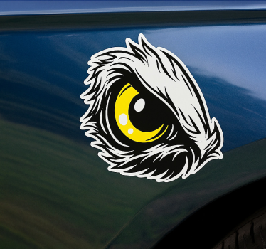 Sticker voiture design œil d'aigle - TenStickers