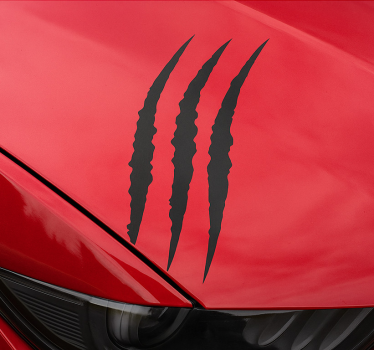 Sticker voiture design rayures 3d - TenStickers