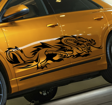 Sticker voiture dragon - TenStickers