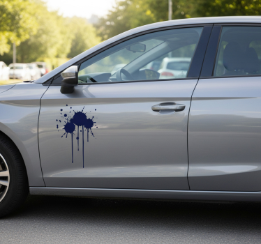 Sticker voiture éclaboussures de peinture gouttante - TenStickers