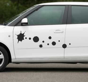 Sticker voiture éclaboussures d'encre urbaine - TenStickers