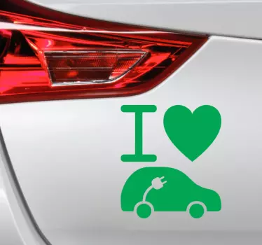 Sticker voiture électrique - TenStickers