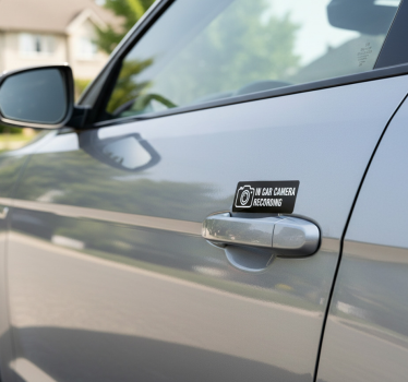 Sticker voiture enregistrement caméra embarquée - TenStickers
