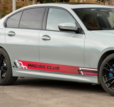Autocollant voiture ensemble de bandes de style course - TenStickers