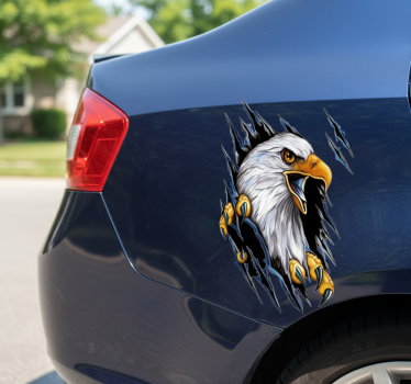 Sticker voiture griffe d'aigle pêcheur américain - TenStickers