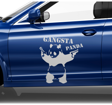 Sticker voiture illustration de personnage panda - TenStickers