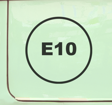 Sticker voiture info carburant e10 - TenStickers