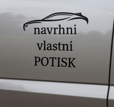 Sticker voiture lettrage personnalisé - TenStickers
